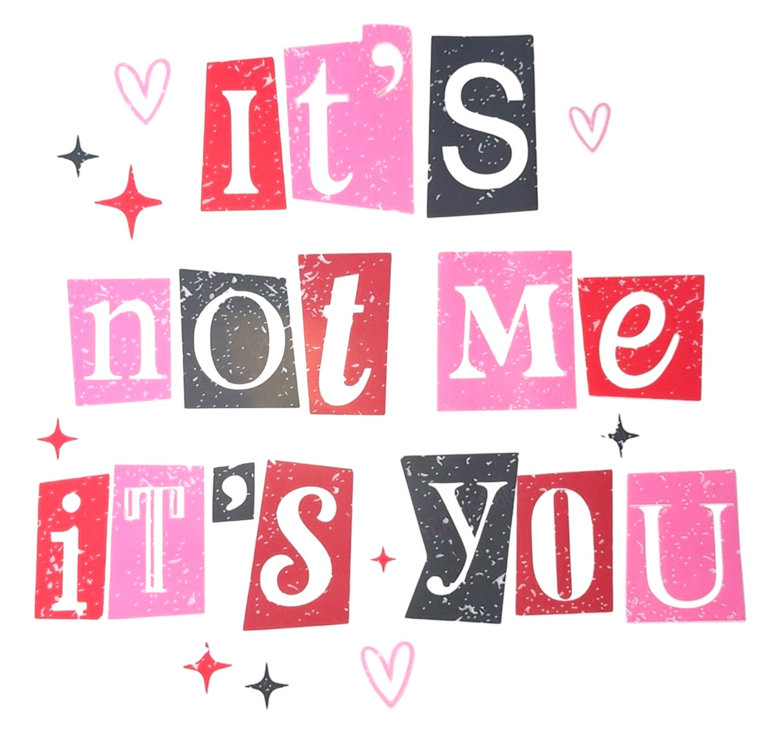 It’s Not Me Adult DTF Transfer