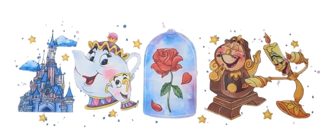 Beauty & The Beast Adult DTF Transfer