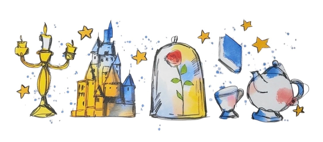 Beauty & The Beast Adult DTF Transfer