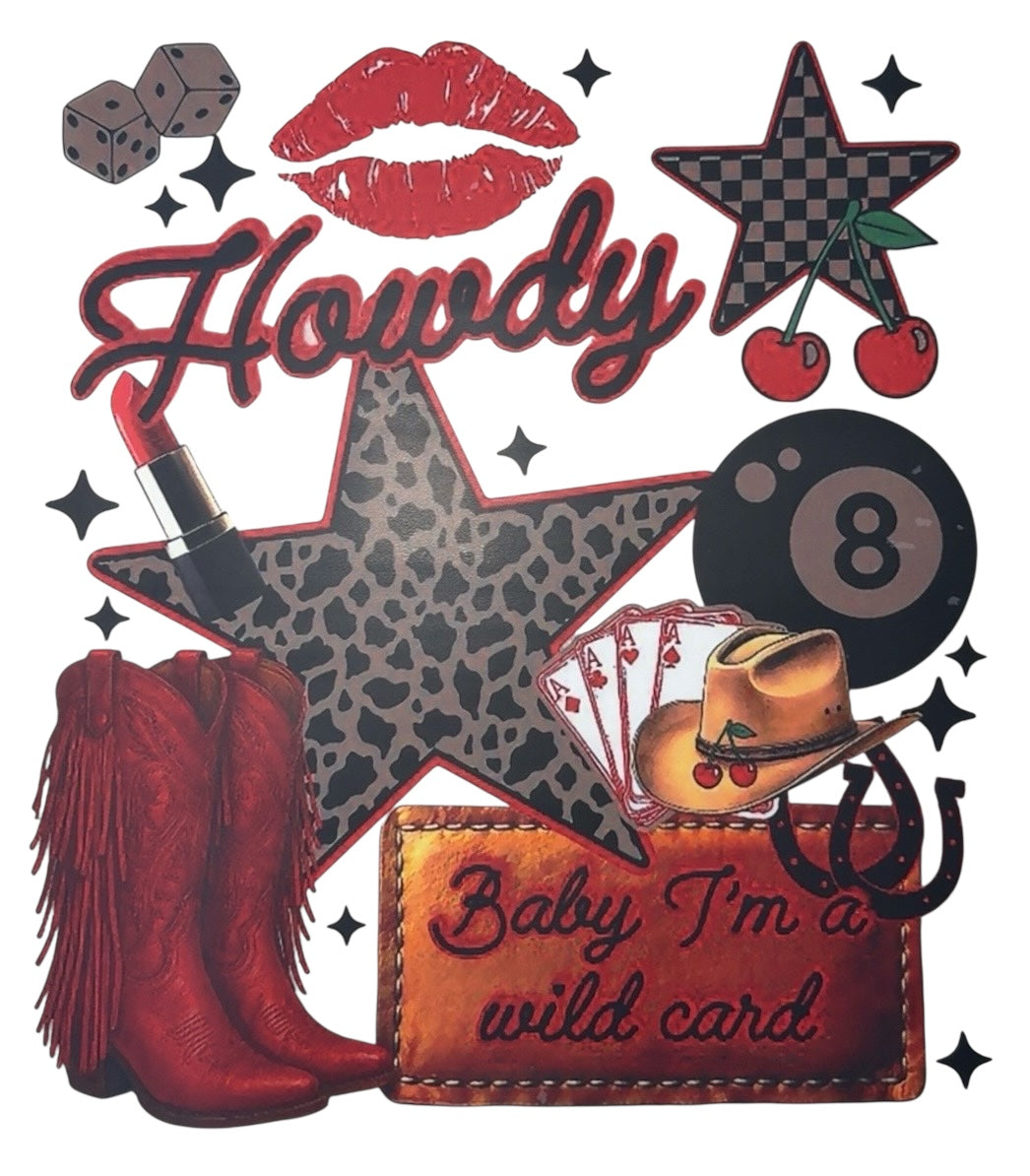 Howdy Adult DTF Transfer