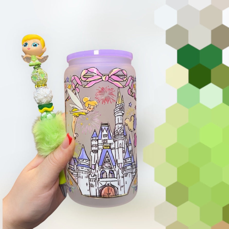 Tinkerbell Pen and Castle 16oz Cup Bundle